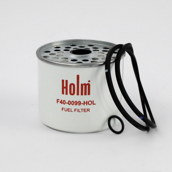 Holm Heavy duty fuel filter cartridge with O-rings for construction machinery (F40-0099-HOL)