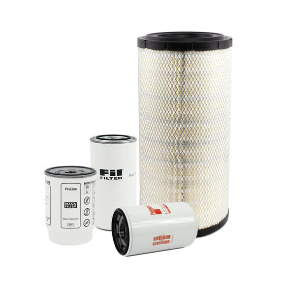 Holm air filter, fuel filters and oil filter to suit Doosan DX140LC Excavators (K80-0030-HOL)