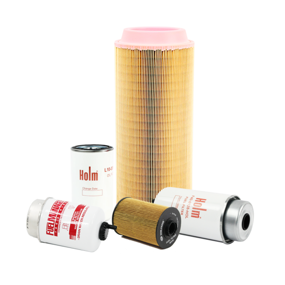 Holm oil filter, fuel filters and air filter to suit JCB JS 130W Excavators with Isuzu 4JJIX engine (K80-0095-HOL)