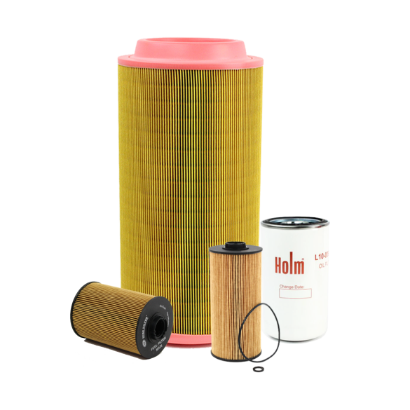 Holm oil filter, fuel filters and air filter to suit JCB JZ255 Excavators (K80-0193-HOL)