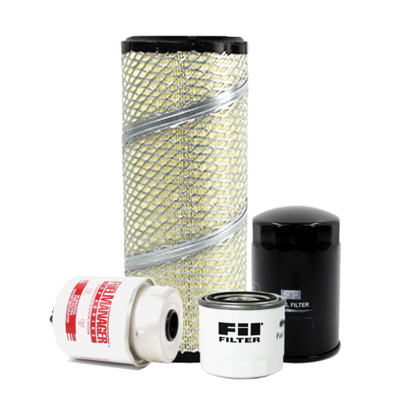 Holm oil filter, fuel filters and air filter to suit JCB 8065 RTS Excavators (K80-0252-HOL)