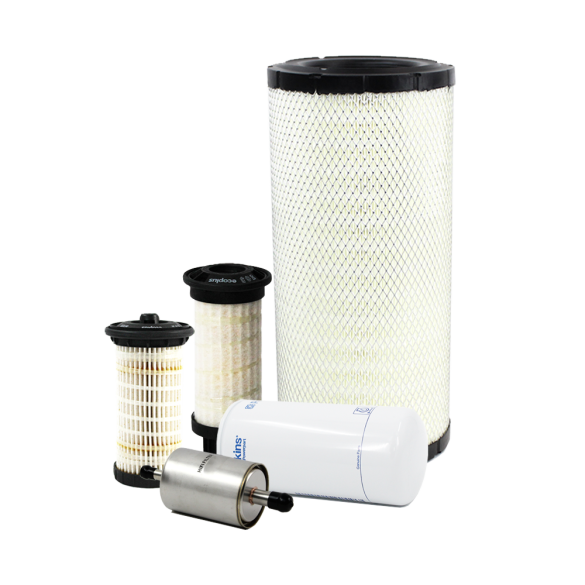 Holm oil filter, fuel filters and air filter to suit Hyundai HX145LCR Excavators (K80-0351-HOL)