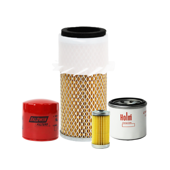 Holm oil filter, air filter, fuel filter and hydraulic filter to suit John Deere 455 Lawn Tractors (K80-0356-HOL)