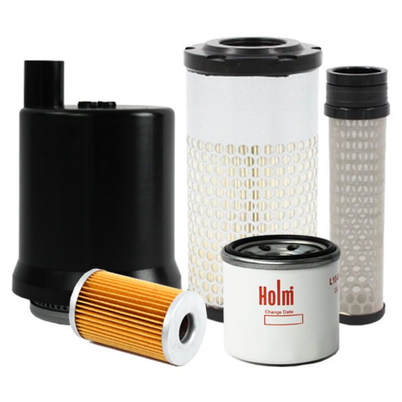 Holm oil filter, fuel filter, air filters and hydraulic filter to suit Kubota KX36-3 Excavators (K80-0436-HOL)