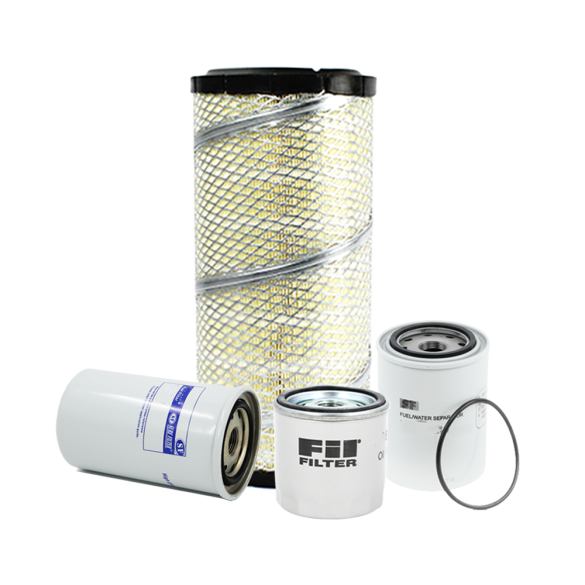 Holm oil filter, fuel filters and air filter to suit Komatsu PC118 MR-8 Excavators (K80-0491-HOL)