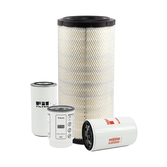 Holm oil filter, fuel filters and air filter to suit Doosan DX235LCR-5 Excavators (K80-0495-HOL)