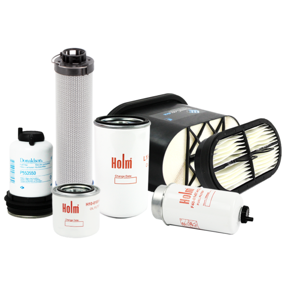 Holm 1000Hr Filter Kit with air filters, fuel filters, transmission filter, oil filter and hydraulic filter (K80-0641-HOL)