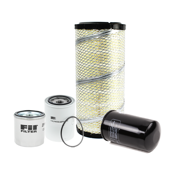 Holm air filter, fuel filters and oil filter to suit Komatsu PC138-8 Excavators (K80-1381-HOL)