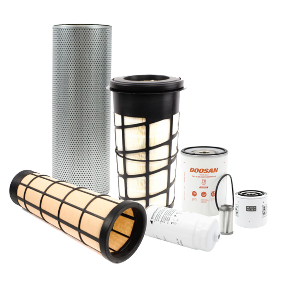 Holm air filters, fuel filters, hydraulic filters & oil filter to suit Doosan DX140LCR-7 Excavators (K80-1406-HOL)