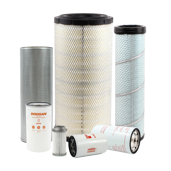 Holm air filters, fuel filters, oil filter and hydraulic filters to suit Doosan DX210NLC-7 Excavators (K80-1423-HOL)