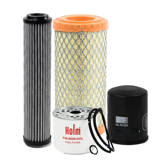 Holm air filter, fuel filter, oil filter and hydraulic filter to suit JCB 8008 Micro/CTS Excavators (K80-1442-HOL)