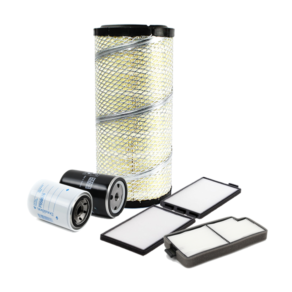 Holm air filter, cabin filters, fuel filter and oil filter to suit Komatsu PC128US-2 Excavators (K80-1456-HOL)