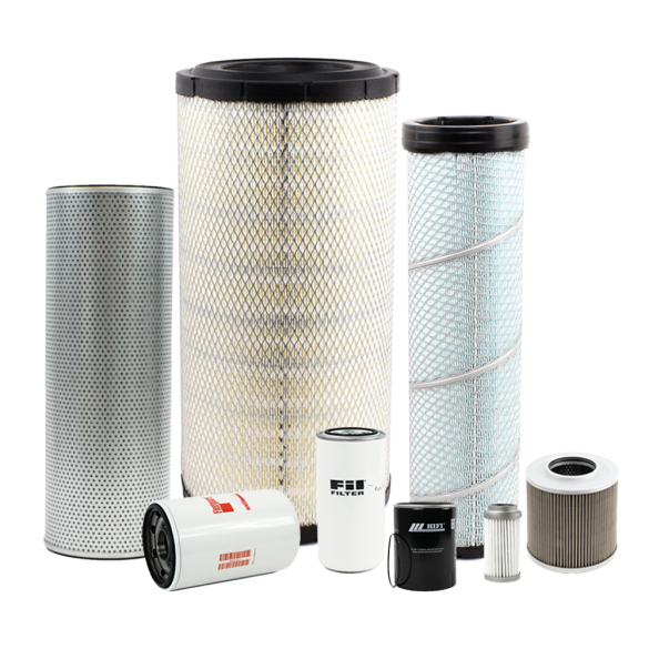 Holm air filters, fuel filters, oil filter and hydraulic filters to suit Doosan DX140W-5 Excavators (K80-1465-HOL)