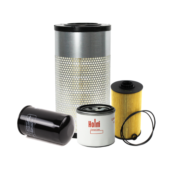 Holm main air filter, fuel filters & oil filter to suit Kobelco SK75-7 Excavators (K80-1476-HOL)