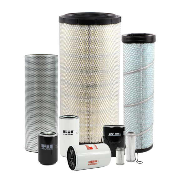 Holm air filters, fuel filters, oil filter & hydraulic filters to suit Doosan DX170W-5 Excavators (K80-1536-HOL)