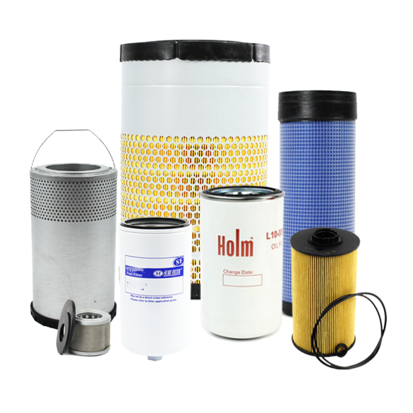 Holm air filters, fuel filters, oil filter and hydraulic filters to suit Kobelco SK130LC-11 Excavators (K80-1584-HOL)