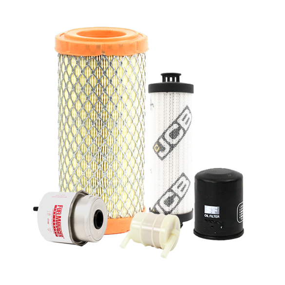 Holm air filter, fuel filters, oil filter and hydraulic filter to suit JCB 16C-1 Mini Diggers (K80-1653-HOL)