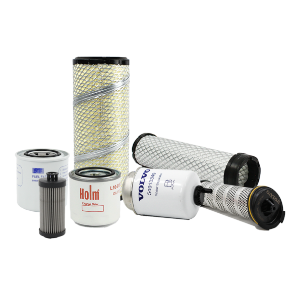 Holm air filters, fuel filters, oil filter and hydraulic filters to suit Volvo ECR50F Excavators (K80-1667-HOL)