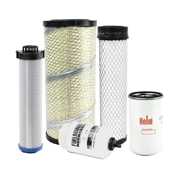 Holm air filter, fuel filter, hydraulic filter and oil filter to suit JCB 2CX Airmaster Backhoe Loaders (K80-1685-HOL)