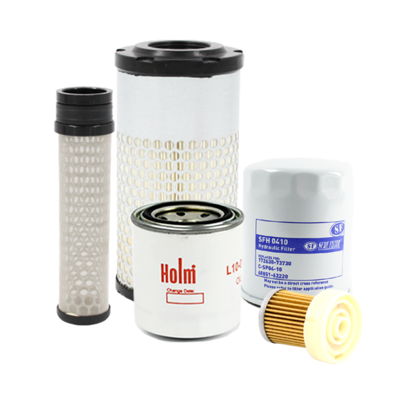 Holm air filters, fuel filter, oil filter and hydraulic filter to suit Kubota B2710 Tractors (K80-1711-HOL)