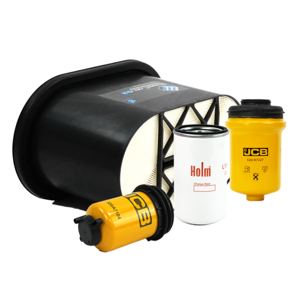 Holm air filter, fuel filters and oil filter to suit JCB 150X HSV Excavators (K80-1876-HOL)