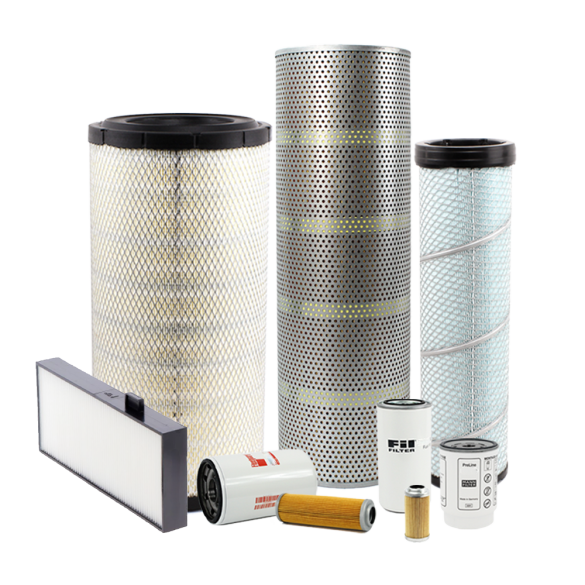 Holm air filters, fuel filters, cabin filter, oil filter and hydraulic filters to suit Doosan DX140LC Excavators (K80-1966-HOL)