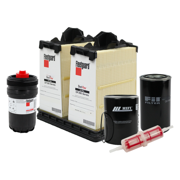 Holm air filter, fuel filters and oil filter to suit Doosan DX140LCR-3 Excavators (K80-1969-HOL)