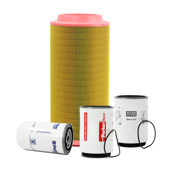 Holm air filter, fuel filters and oil filter to suit Atlas Copco QAS 60 KVA Generators (K80-1990-HOL)