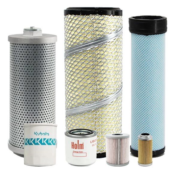 Holm K80-7264-HOL Kubota KX060-5 Excavator 1000 Hour Service Kit (Genuine Fuel Filters)