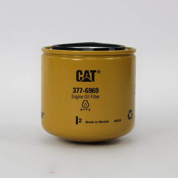 Genuine Cat 377-6969 Oil Filter for heavy plant machinery from Holm (L10-0152-CAT)